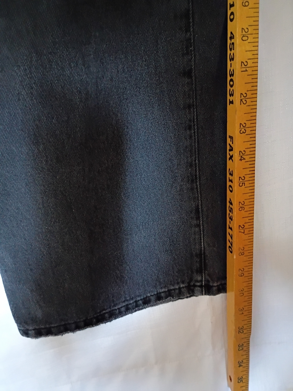 RSQ Black Baggy Straight-Leg Distressed Women’s Jeans Size 31 - Picture 8 of 11